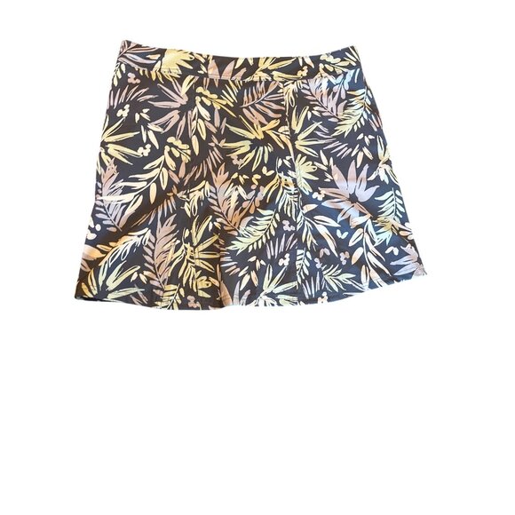 Rip Skirt Navy Tropical Print Wrap Skirt X-Large Lightweight Athletic Sporty - Picture 1 of 5